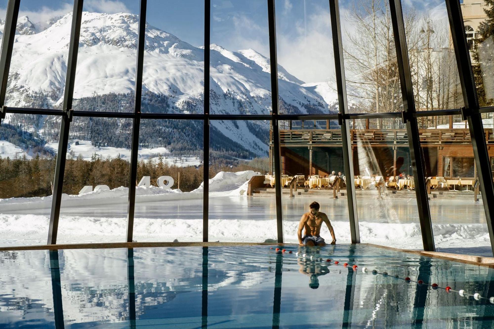 Grand Hotel Kronenhof Понтрезина Экстерьер фото