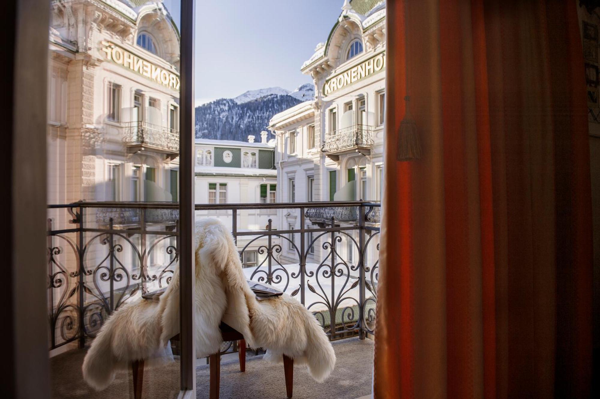 Grand Hotel Kronenhof Понтрезина Экстерьер фото