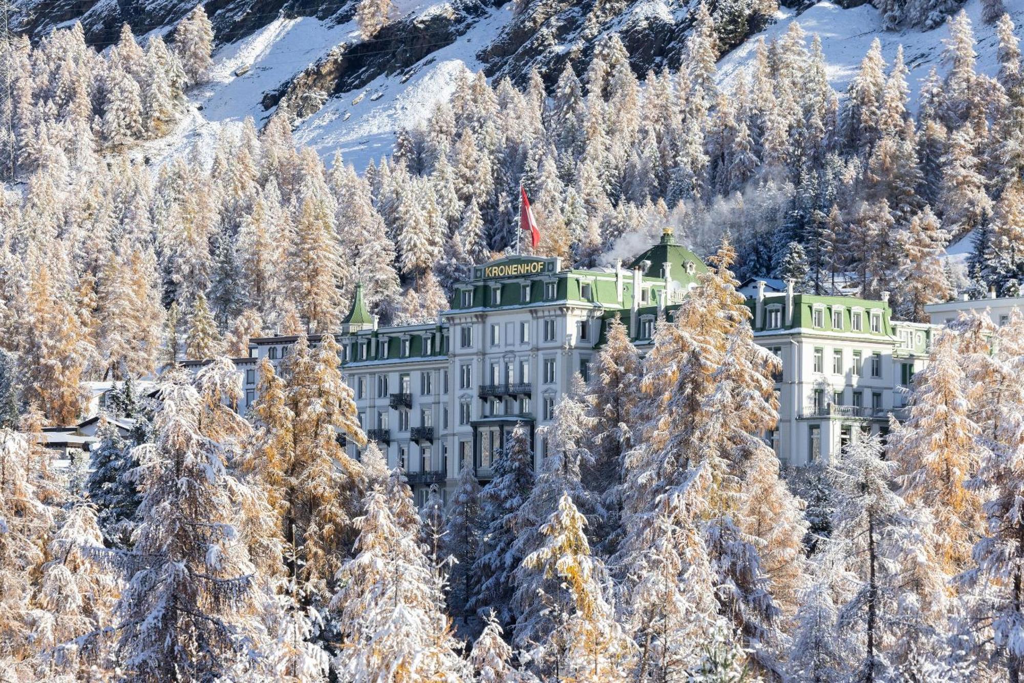Grand Hotel Kronenhof Понтрезина Экстерьер фото