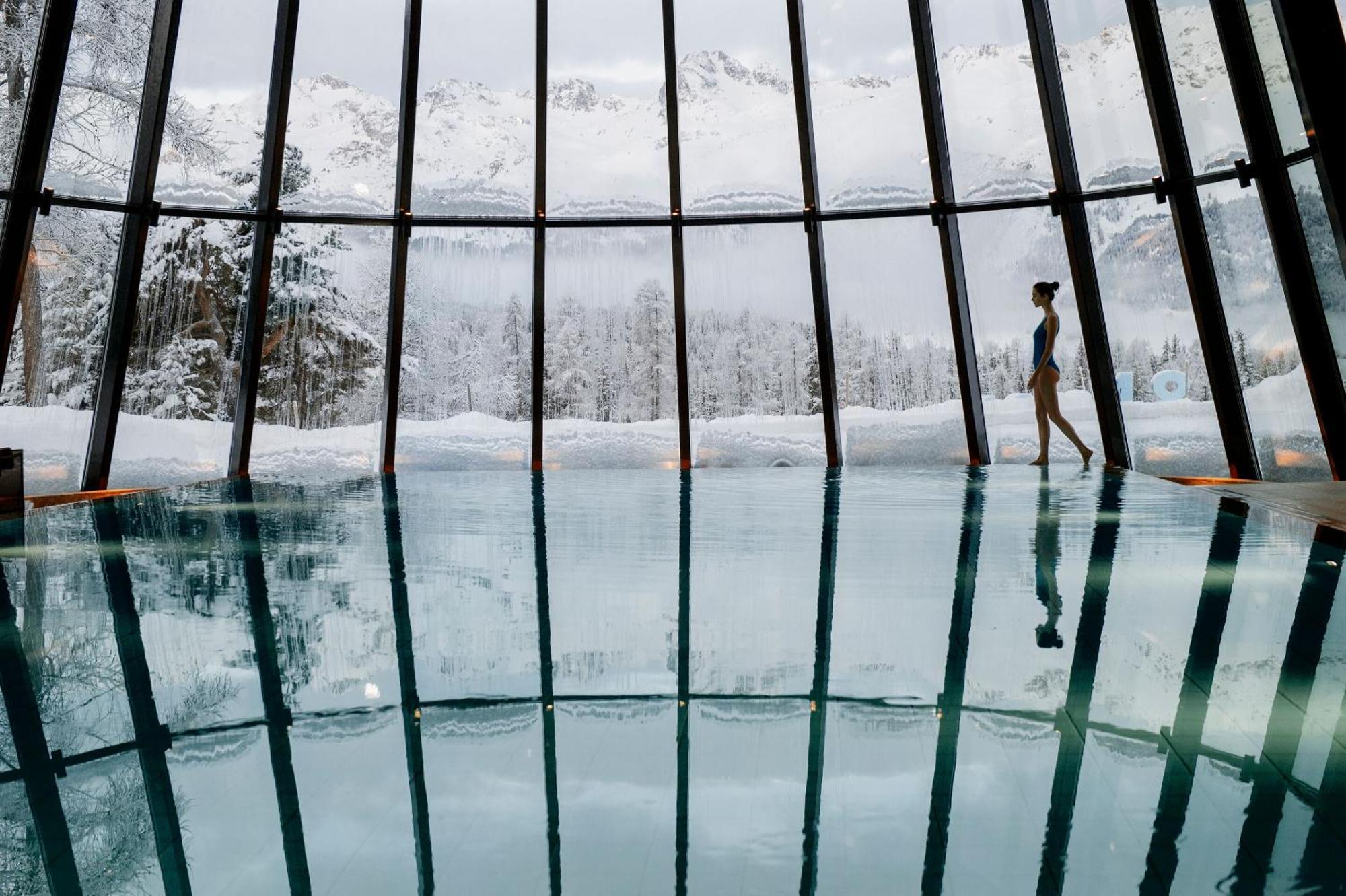 Grand Hotel Kronenhof Понтрезина Экстерьер фото